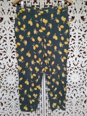 Vintage Pants with Lemon Motif